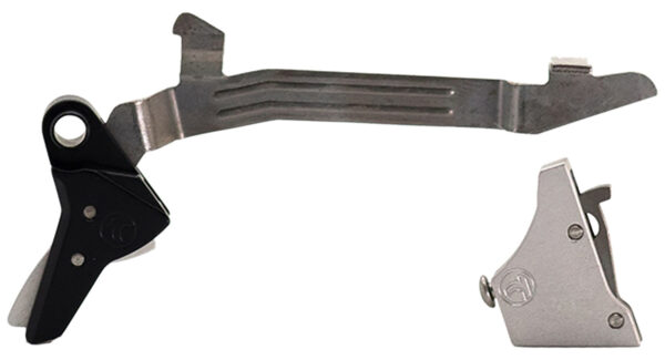 Timney Triggers ALPHAGLOCK34SILVR Alpha Competition 9mm Luger/40 S&W, Silver Straight Trigger, Compatible w/Glock Gen3-4 — view 1
