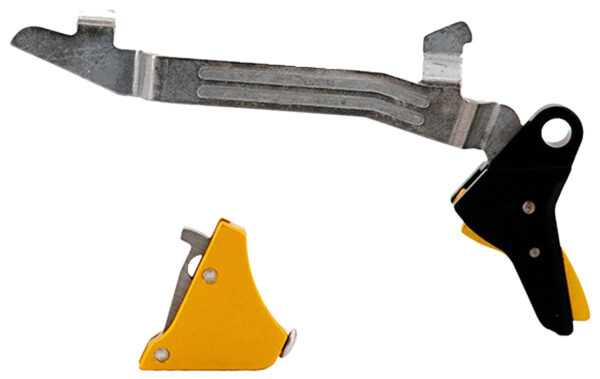 Timney Triggers ALPHAGLOCK5 Alpha Competition 9mm Luger/40 S&W/22 LR, Gold Straight Trigger, Compatible w/Glock Gen5 & Glock 44 — view 1