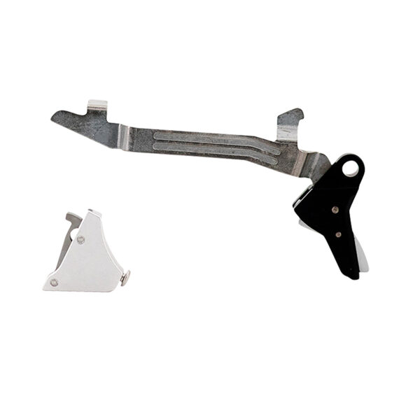 Timney Triggers ALPHAGLOCK5LARGESILVER Alpha Competition  10mm/45 ACP Silver Fits Glock 20/20MOS/21/21MOS/29/30 Gen 5 Large Frame — view 1