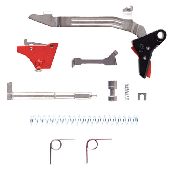 Timney Triggers ALPHAGLOCK34UBKBLACK Alpha Competition  9mm/40 S&W Red Fits Glock Gen 3-4 — view 1