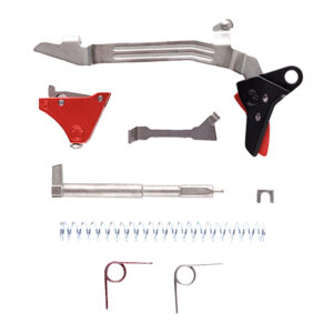 Timney Triggers ALPHAGLOCK5UBKBLACK Alpha Competition  9mm/40 S&W Red Fits Glock Gen5