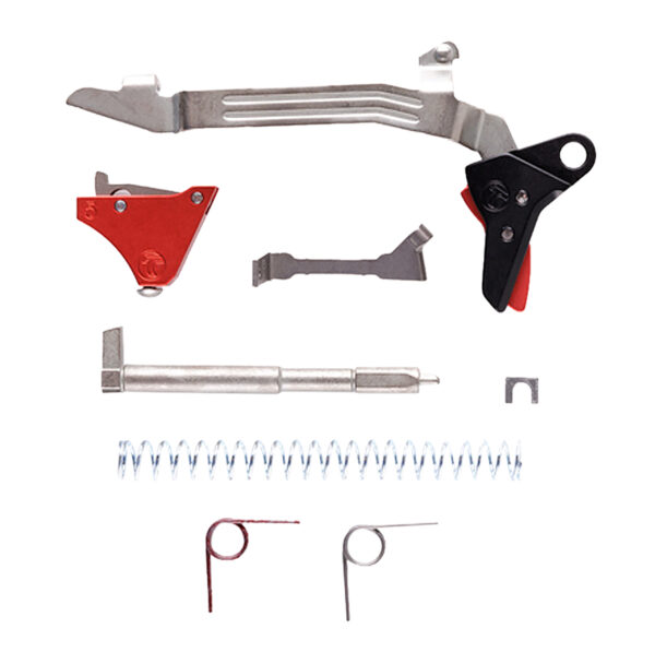 Timney Triggers ALPHAGLOCK5UBKBLACK Alpha Competition  9mm/40 S&W Red Fits Glock Gen5 — view 1