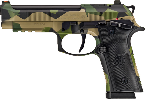 BERETTA 92XI SAO FS 9MM 4.7" - 10RD SPLINTER CAMO 2 MAGS — view 1