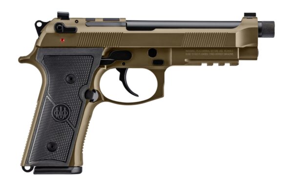 Beretta USA JS92M9A4GBRZ18 M9A4 Overlanding Full Size Frame 9mm Luger 18+1 5.10" Black Threaded Barrel, Nomad Bronze Cerakote Steel Optic Ready/Serrated Slide, Nomad Bronze Cerakote Aluminum Frame w/B — view 1