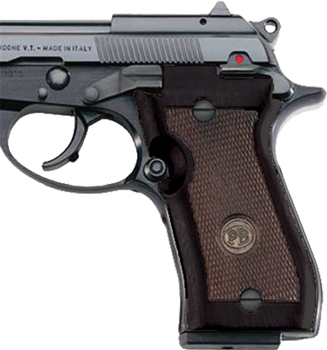 BERETTA 87 STANDARD GRIPS - WOOD CHECKERED RIGHT HAND — view 1