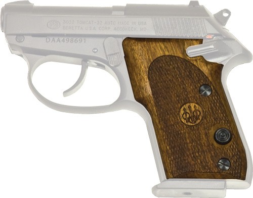 BERETTA 3032 TOMCAT GRIPS WOOD - WALNUT CHECKERED — view 1