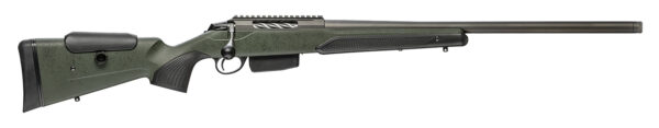 Tikka JRTXRSV370 T3x Super Varmint 7mm Rem Mag 5+1 23.70" Barrel, Tungsten Cerakote Metal Finish, Black Webbed Green Roughtech Stock — view 1