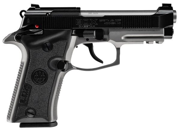 Beretta USA SPEC0716A 80X Cheetah Micro-Compact Frame 380 ACP 13+1 3.90" Stainless Barrel, Black Stainless Steel Optic Ready/Serrated Slide, Gray Aluminum Frame w/Picatinny Rail, Black Vertec Grip — view 1