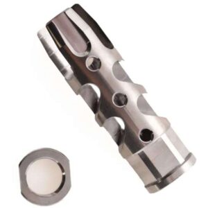 FOSTECH 5.56 STRAKE BRAKE FOR AR15 IN TITANIUM