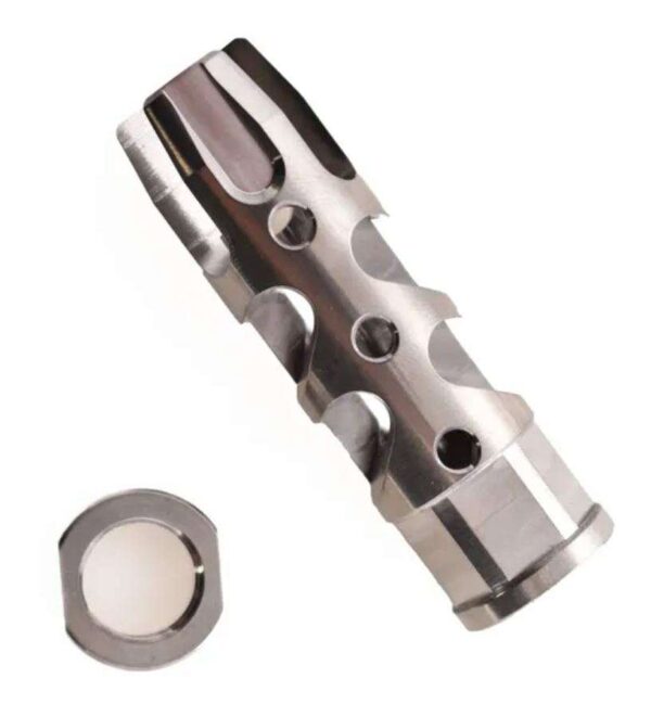 FOSTECH 5.56 STRAKE BRAKE FOR AR15 IN TITANIUM — view 1