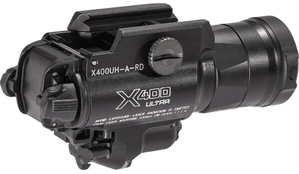 SureFire X400UHARD X400UH-A-RD Ultra Masterfire Black Anodized 1000 Lumens White LED/Red Laser — view 1