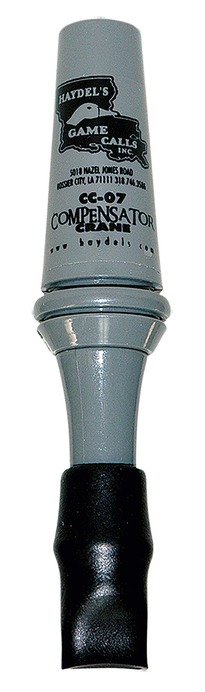 Haydel's Game Calls CC07 Compensator Sandhill Crane Crane Species Single Reed Open Call Gray Plastic — view 1