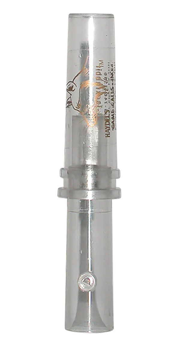 Haydel's Game Calls GHJ Government Hunter Baby Rabbit Open Call Double Reed Baby Cottontail/Jackrabbit Sounds Attracts Predators Clear Acrylic — view 1