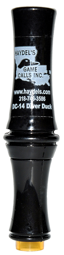 Haydel's Game Calls DC14 Diver Duck  Open Call Attracts Ducks Black Acrylic — view 1