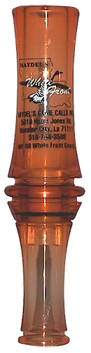 Haydel's Game Calls WF00 White Front  Open Call Specklebelly Sounds Attracts Geese Brown Acrylic — view 1