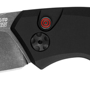 Kershaw 7100BW Launch 1 3.40" Folding Drop Point Plain Black Oxide Blackwash CPM 154 SS, Blade Black Aluminum Handle