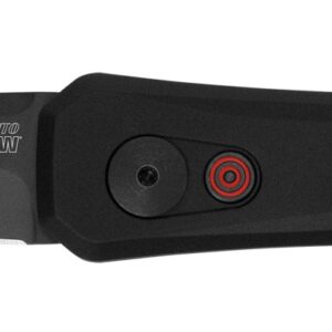 Kershaw 7500BLK Launch 4 1.90" Folding Spear Point Plain Black DLC CPM 154 SS Blade Black Aluminum Handle Includes Pocket Clip