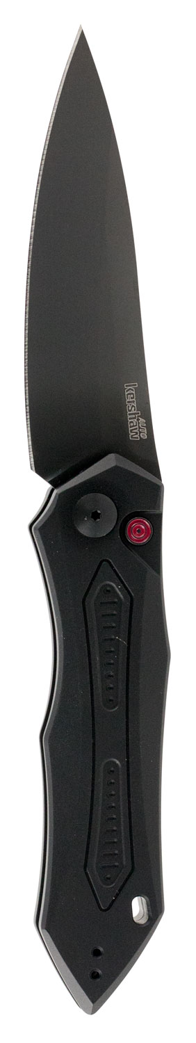 Kershaw 7800BLK Launch 6 3.75" Folding Drop Point Plain Black DLC CPM 154 SS Blade Black Anodized Aluminum Handle Includes Pocket Clip — view 1