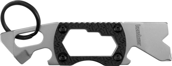 Kershaw 8810X PT-2  Silver 3CR13 Steel Bead Blasted Fixed 3.25" Long Black K Textured Glass-Filled Nylon Handle — view 1