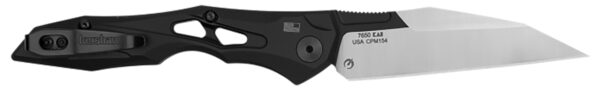 Kershaw 7650 Launch 13 Automatic 3.50" Folding Wharncliffe Plain Black Cerakote w/Satin Grind CPM 154 SS Blade, Black Anodized Aluminum Handle — view 1