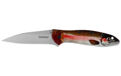 KERSHAW LEEK 3" RNBW TROUT/SILVER — view 1