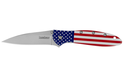 KERSHAW LEEK 3" USA FLAG/SLV — view 1
