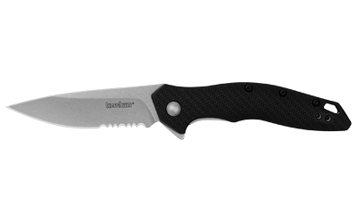 KERSHAW SHORELINE SERR 3" BLK STNWSH — view 1