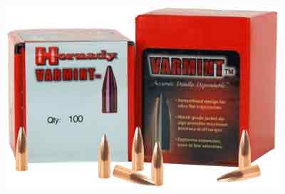 HORNADY BULLETS 22 CAL .224 - 55GR JSP W/CANNELURE 100CT — view 1