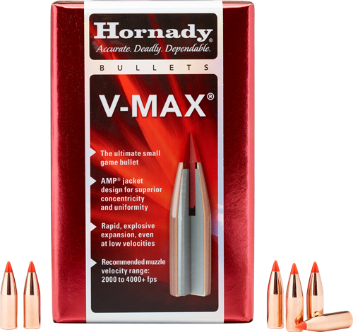 HORNADY BULLETS 22 CAL .224 - 55GR V-MAX W/CANNELURE 100CT — view 1