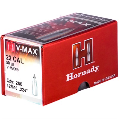 V-MAX .22 CAL. (0.224'') 50GR POLYMER TIP BOAT TAIL 250/BOX — view 1