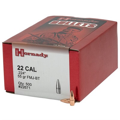 FULL METAL JACKET (0.224'') 55GR WITH CANNELURE 500/BOX — view 1