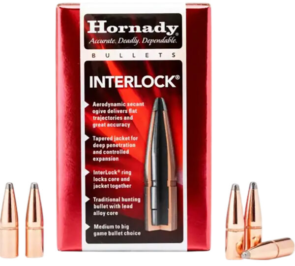 Hornady 2830 InterLock  7mm .284 154 gr Soft Point 100 Per Box/ 15 Case — view 1