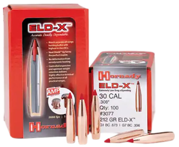 Hornady 2840 ELD-X  7mm .284 162 gr Extremely Low Drag eXpanding 100 Per Box/ 15 Case — view 1