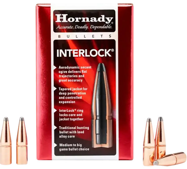 Hornady 3232 InterLock  8mm .323 150 gr Soft Point 100 Per Box/ 15 Case — view 1