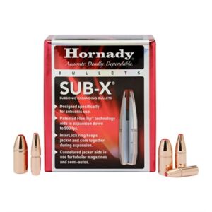 SUB-X 35 CAL (.357) 250GR POLYMER TIPPED W/CANNELURE 100/BOX