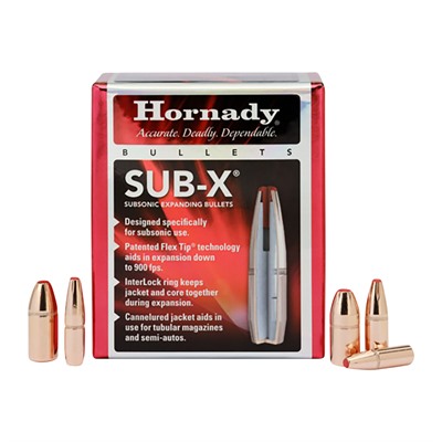 SUB-X 35 CAL (.357) 250GR POLYMER TIPPED W/CANNELURE 100/BOX — view 1