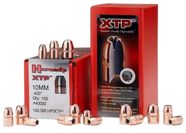 Hornady 40000 XTP  10mm Auto .400 155 gr Hollow Point XTP 100 Per Box/ 25 Case — view 1
