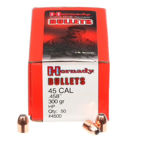 Hornady 4500 InterLock  45 Cal .458 300 gr Hollow Point 50 Per Box/ 15 Case — view 1