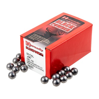 ROUND BALLS 50 CAL (.495'') LEAD ROUND BALL 100/BOX — view 1