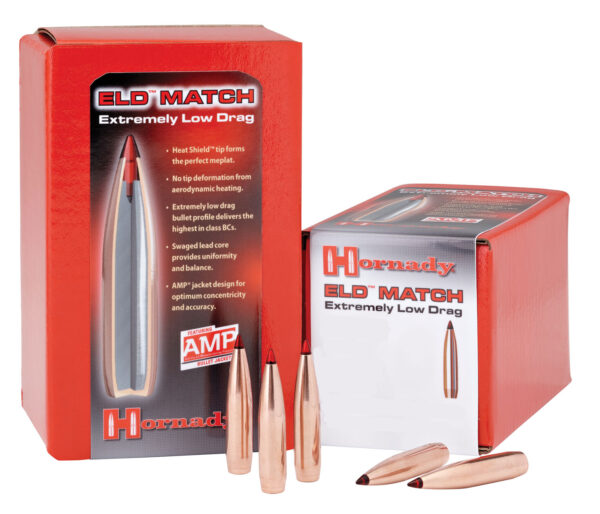 Hornady 26331 ELD Match  6.5mm .264 140 gr Extremely Low Drag Match 100 Per Box/ 15 Case — view 1
