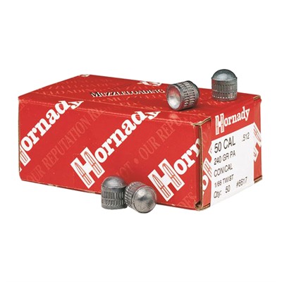 50 CALIBER (0.512'' ) 240GR PA CONICAL MUZZLELOADING 50/BOX — view 1