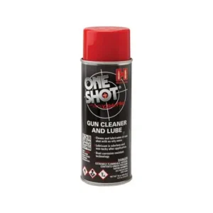 HORNADY ONE SHOT AEROSOL SPRAY GUN CLEANER & LUBE 5 OZ ( 6 PER CASE )