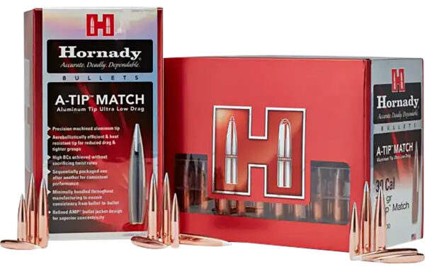 Hornady 33389 A-Tip Match 338 Cal .338 300 gr A Tip Match 100 Per Box/ 10 Case — view 1
