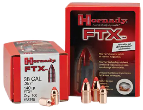 Hornady 35105 FTX  35 Cal .358 200 gr Flex Tip eXpanding 100 Per Box/ 15 Case — view 1