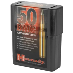 HORNADY MATCH RIFLE AMO 50 BMG 750GR A-MAX MATCH 10RD ( 10 BOXES PER CASE ) — view 2