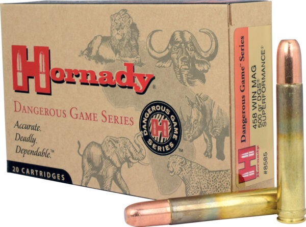 Hornady 8585 Dangerous Game  458WinMag 500gr Dangerous Game Solid 20 Per Box/6 Case — view 1