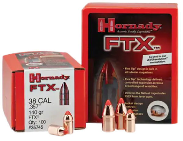 Hornady 45215 FTX  45 Cal .452 200 gr Flex Tip eXpanding 50 Per Box/ 25 Case — view 1