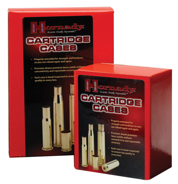 Hornady 8680 Unprimed Cases Cartridge 338 Win Mag Rifle Brass — view 1