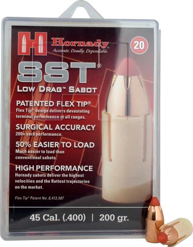 HORNADY .45CAL SABOTED BULLET - .400 200GR SST 20CT 10BX/CS — view 1