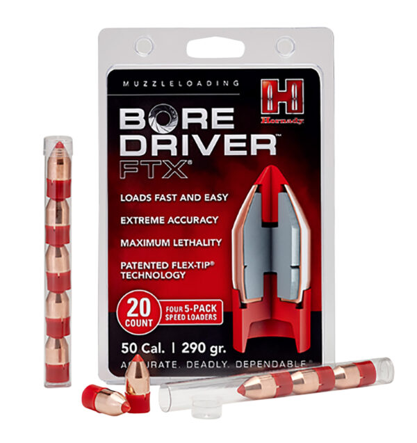 Hornady 67713 Bore Driver FTX 50Cal Flex Tip eXpanding 290gr 20 Per Box/10 Case — view 1